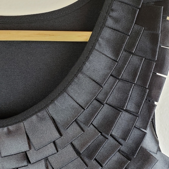 Black Ribbon Dress - Picture 2 of 6